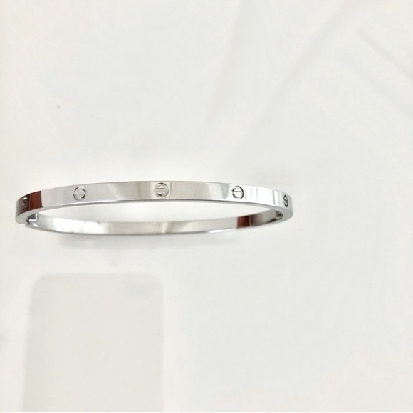 NEW Small Model Screw Cuff Bangle Love Bracelet with Screwdriver in Silver - Picture 7 of 14